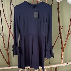 Forever 21- Elegant Navy Blue Dress